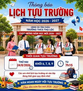Thông báo Tựu trường